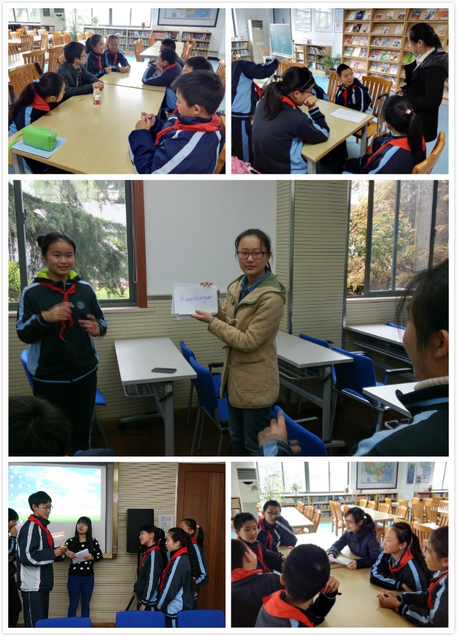 外语公司青志协志愿者和华理附中的员工们